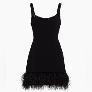 Cinq a Sept - Stellah Feathered-Hem Embellished
Mini Dress size 4
